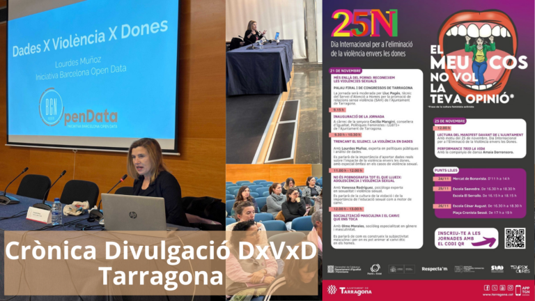 Presentació del portal Dades X Violència X Dones a Tarragona.